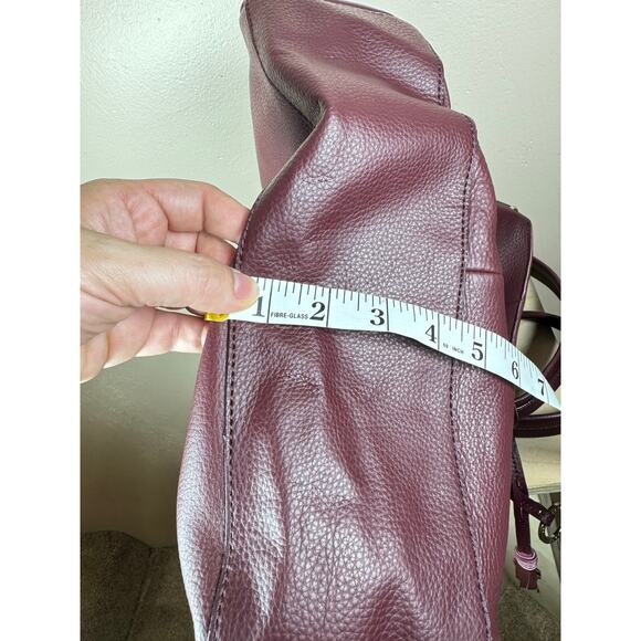 NWT Sanctuary BleekerTote Handbag Purse Plum Brandy Leather Tassel MSRP $198 - Picture 10 of 10